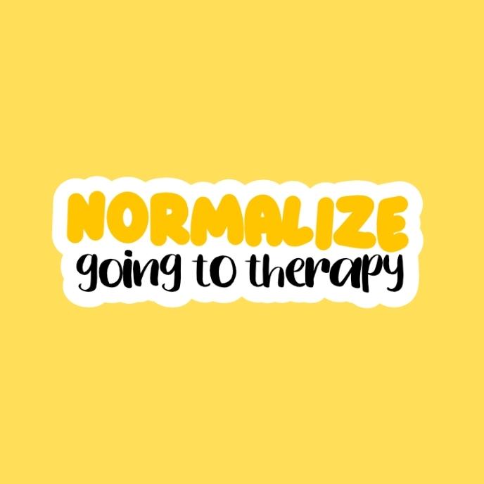 Normalize Going To Therapy Sticker