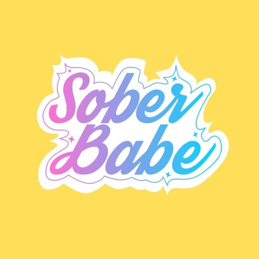 Sober Babe Sticker