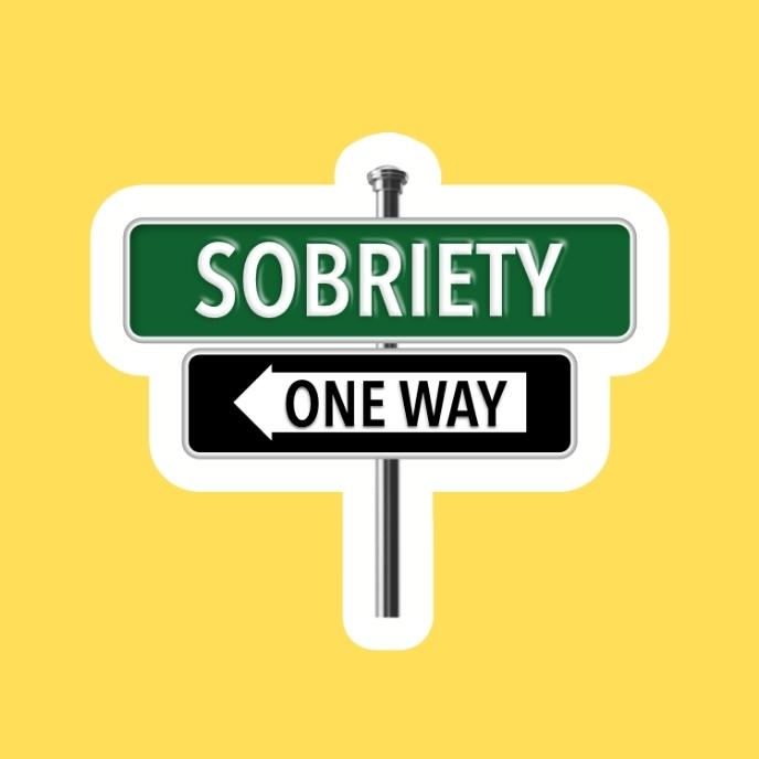 Sobriety Way Sticker